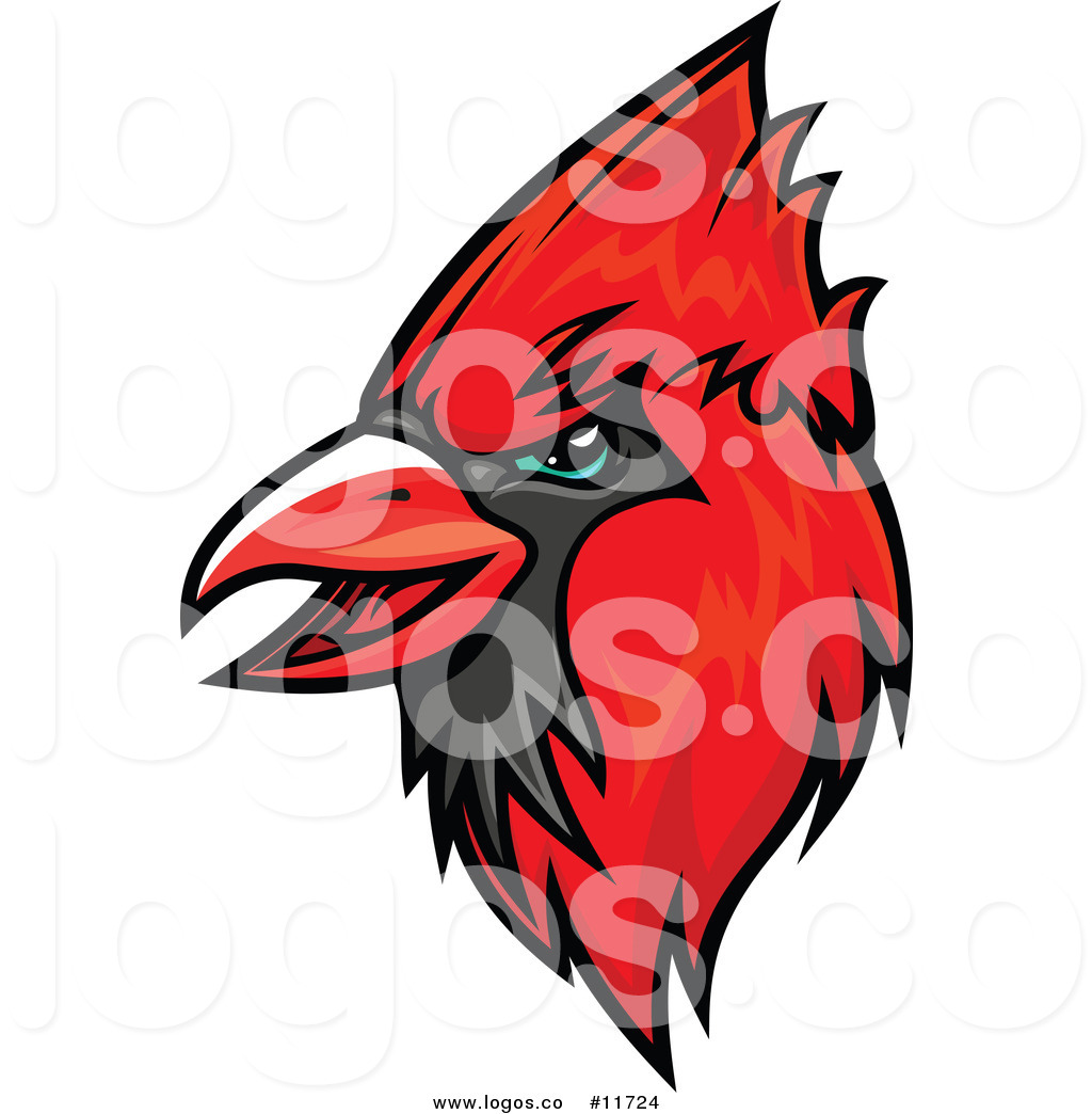 1024x1044 Royalty Free Vector Of A Red Cardinal Mascot Logo By Vector