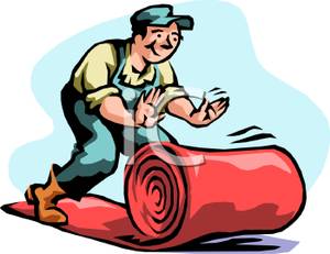 300x231 Man Rolling Out A Red Carpet