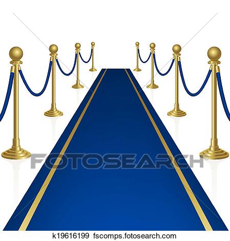 449x470 Clip Art Of Blue Carpet K19616199