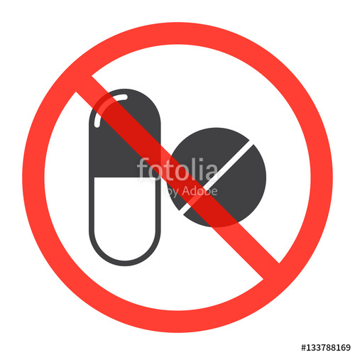 500x500 Drugs Icon In Prohibition Red Circle, No Doping Ban Or Stop Sign
