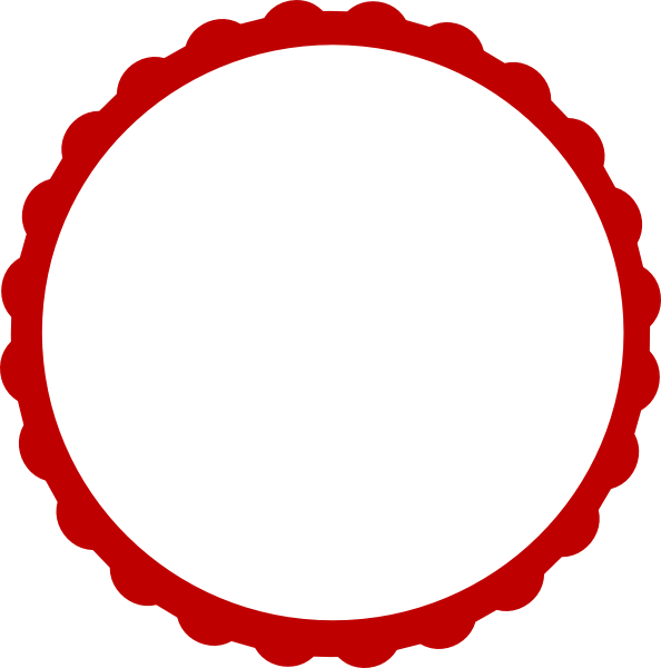 594x600 Red Scalloped Cliparts Many Interesting Cliparts