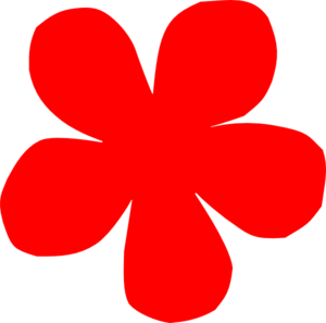 300x297 Red Flower Clip Art