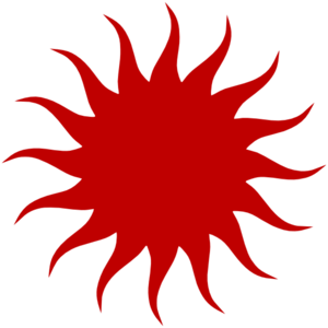 300x300 Red Sun Clip Art