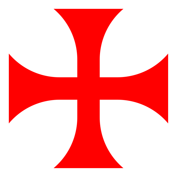600x600 Red Cross Christendom Clip Art Image