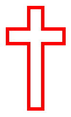 147x240 Red Church Cross Clipart