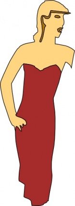 156x425 Dress Clip Art, Vector Dress