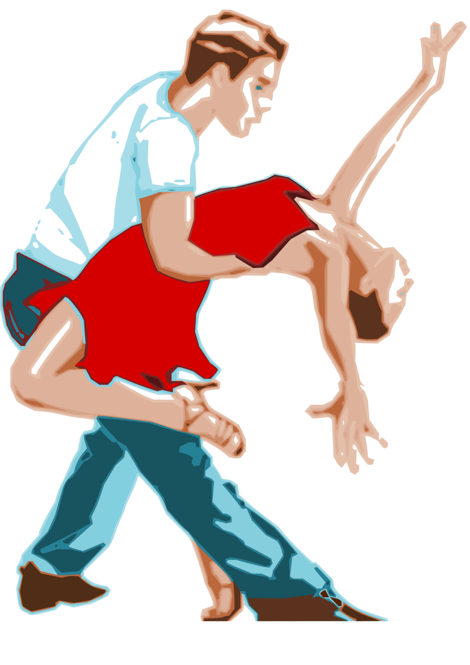 958x1355 Public Domain Clip Art Image Dancers With Red Dress Id