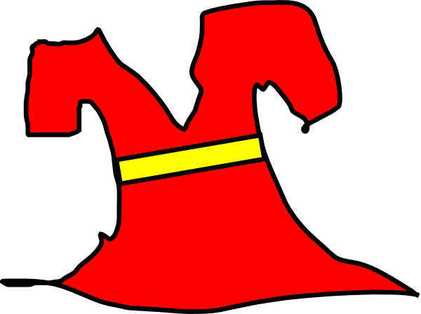 600x448 Red Dress Clip Art