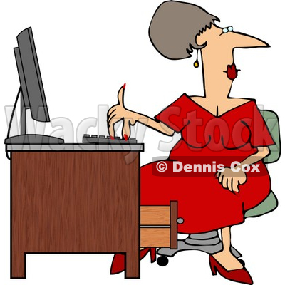 400x400 Wearing A Red Dress While Working