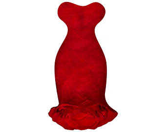 340x270 Wedding Dress Digital Vector Clip Art Wedding Gown Clipart