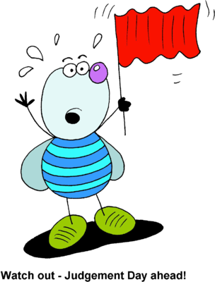 304x400 Image Bug Waving Red Flag