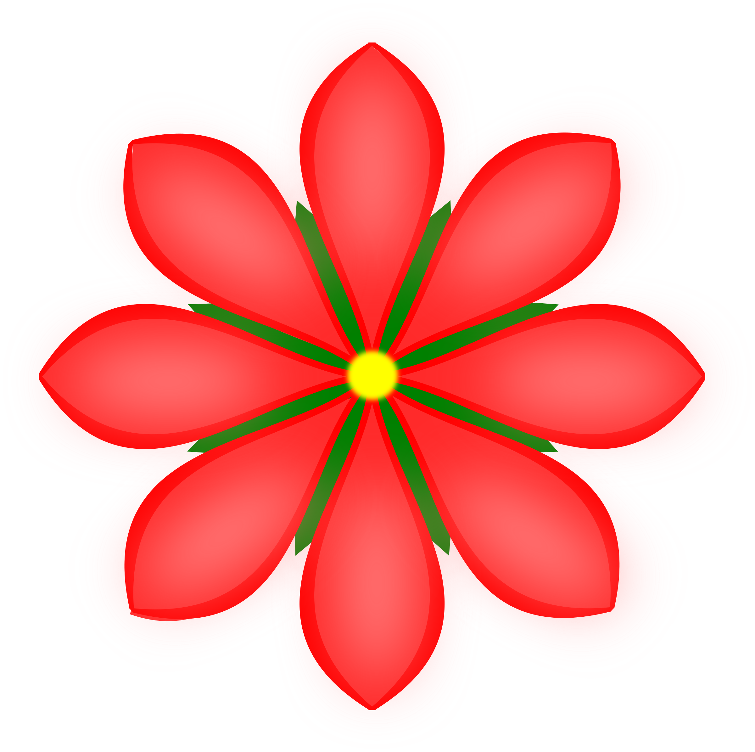 2400x2390 Petal Clipart Red Flower