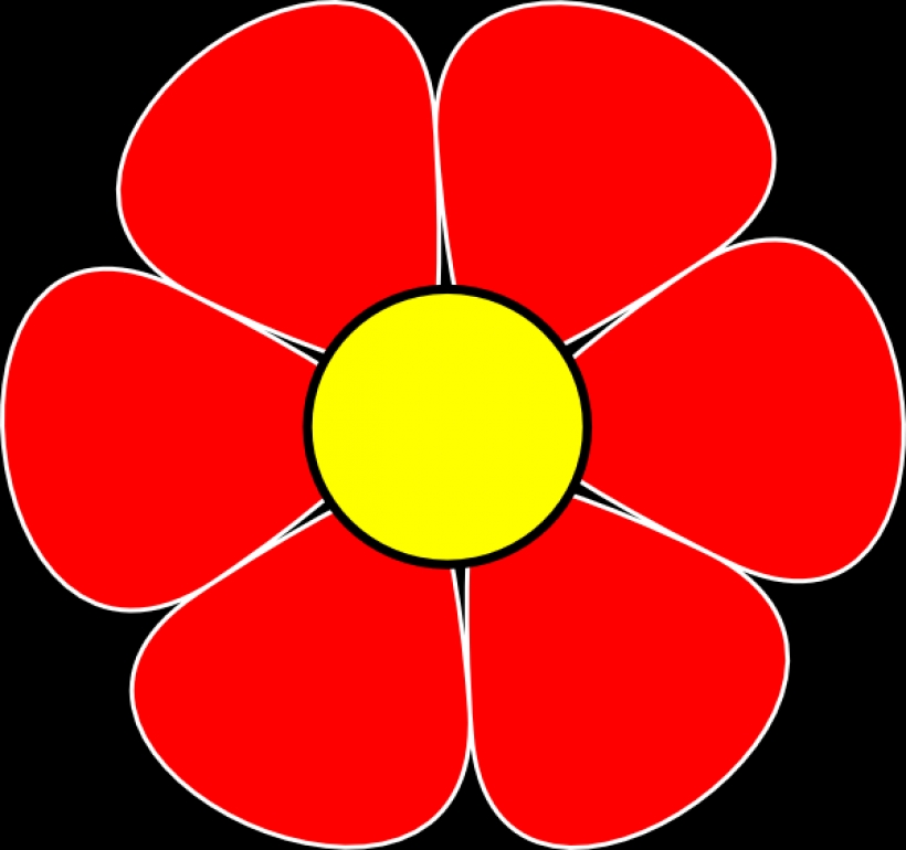 820x770 Red Flower Clip Art Clipartsco