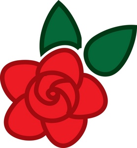 278x300 Rose Clipart Image