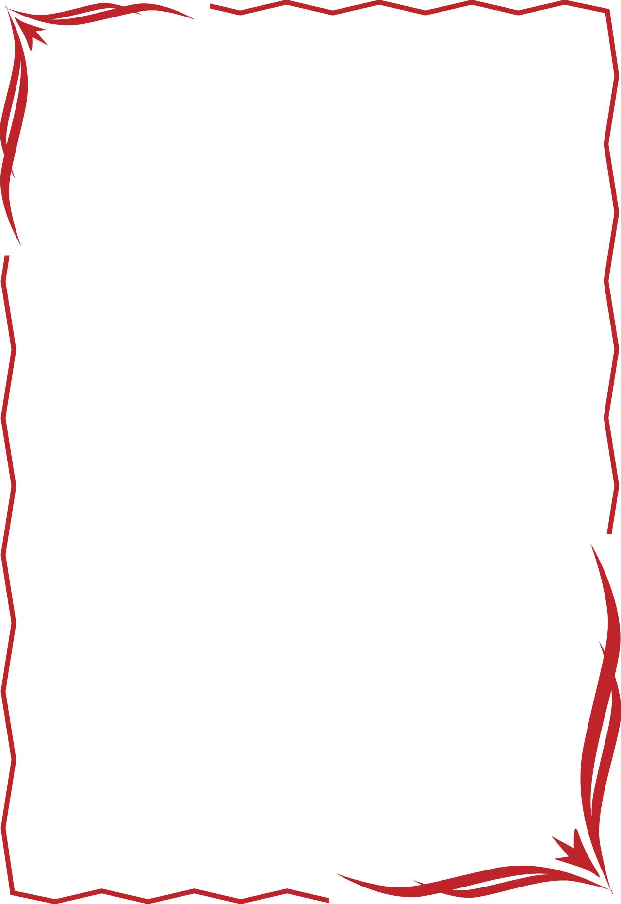 1280x1861 Red Border Clipart