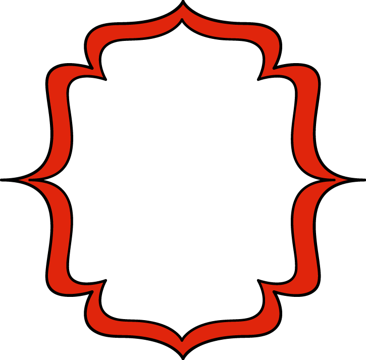 725x713 Red Double Bracket Frame