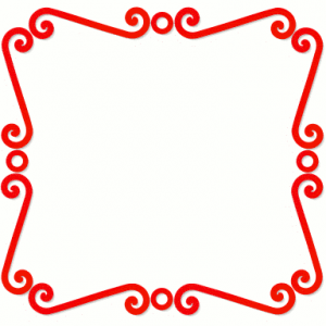 300x300 Spiral Frame Red Clip Art Download