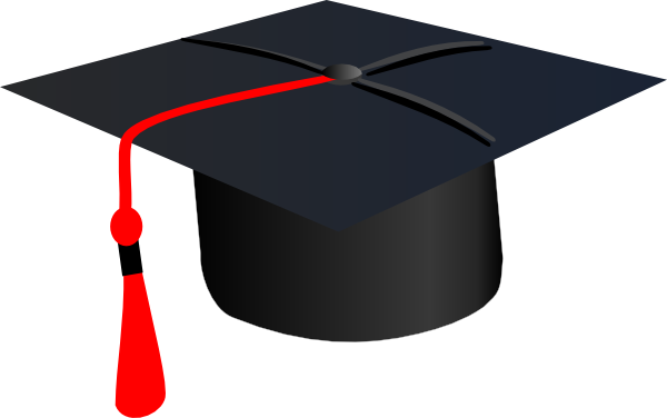 600x376 Red Grad Cap Clip Art
