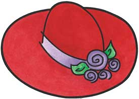 275x196 Hat Red Hatters Clipart