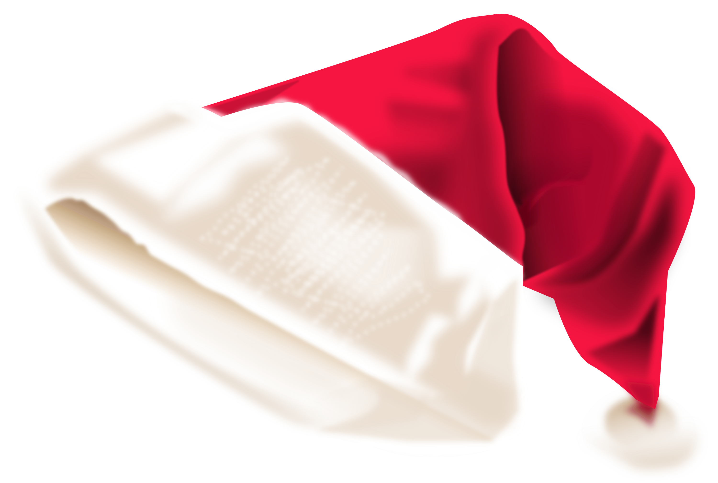 3000x2019 Clipart Design Of Santa Claus Christmas Red Hat Isolated Stock