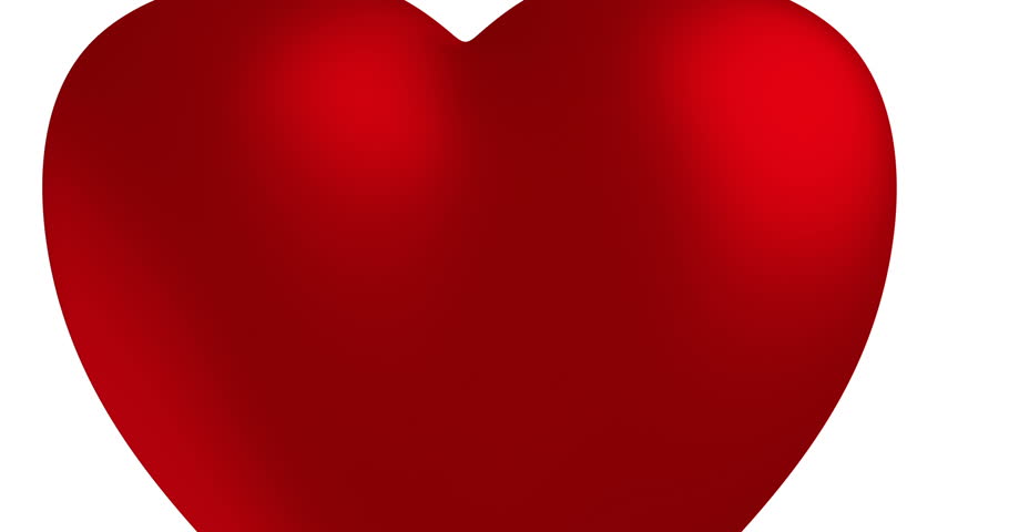 910x480 Drawing Heart With Love, Animation With Alpha Matte Stock Footage