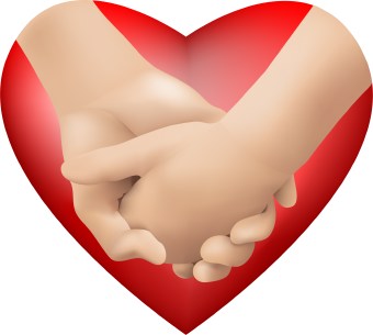 340x305 Holding Hands Clip Art