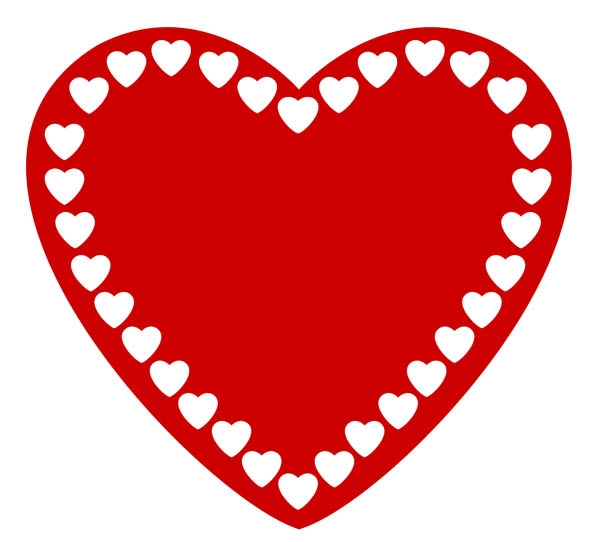 600x542 Red Heart Clipart High Resolution