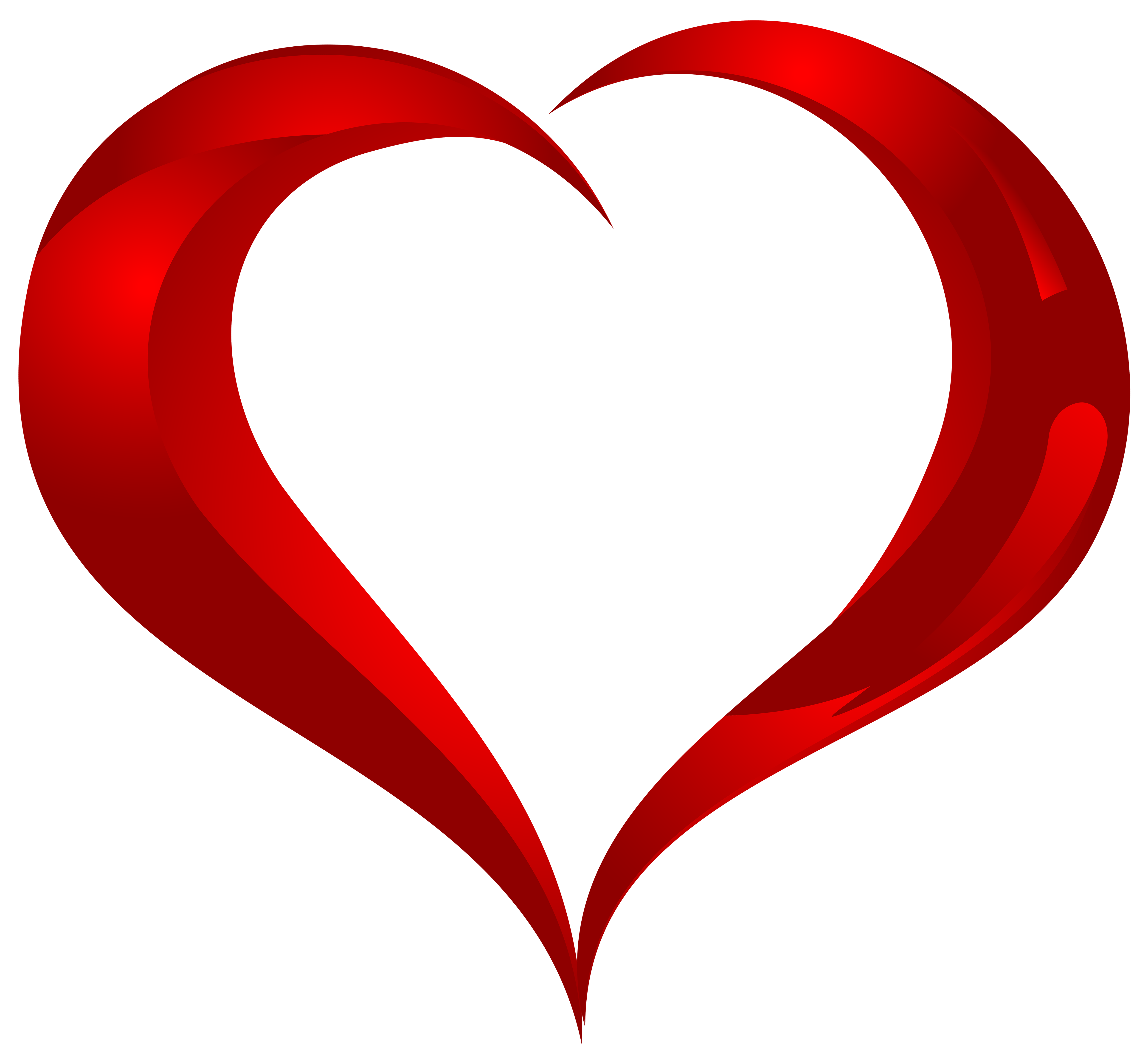 5000x4599 Beautiful Heart Png Clipart