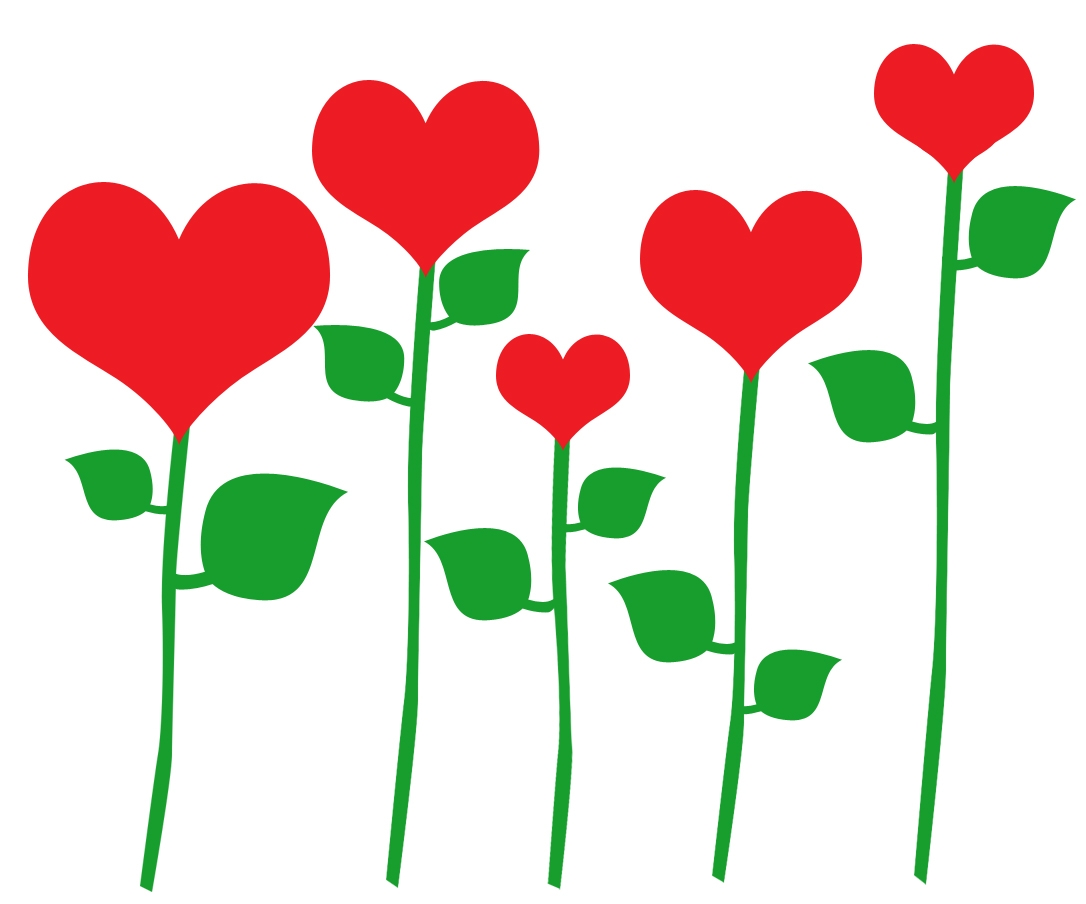 1086x904 Red Flower Clipart Flower Heart