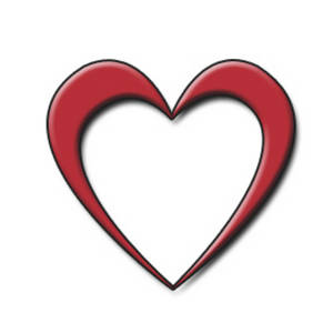 300x300 Clipart Picture Of An Outline Of A Red Heart