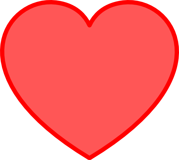 600x535 Red Heart Clipart High Resolution Letters Format