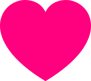 300x267 Pink Heart Clip Art