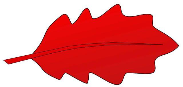 640x305 Foliage Clipart Red Leaf