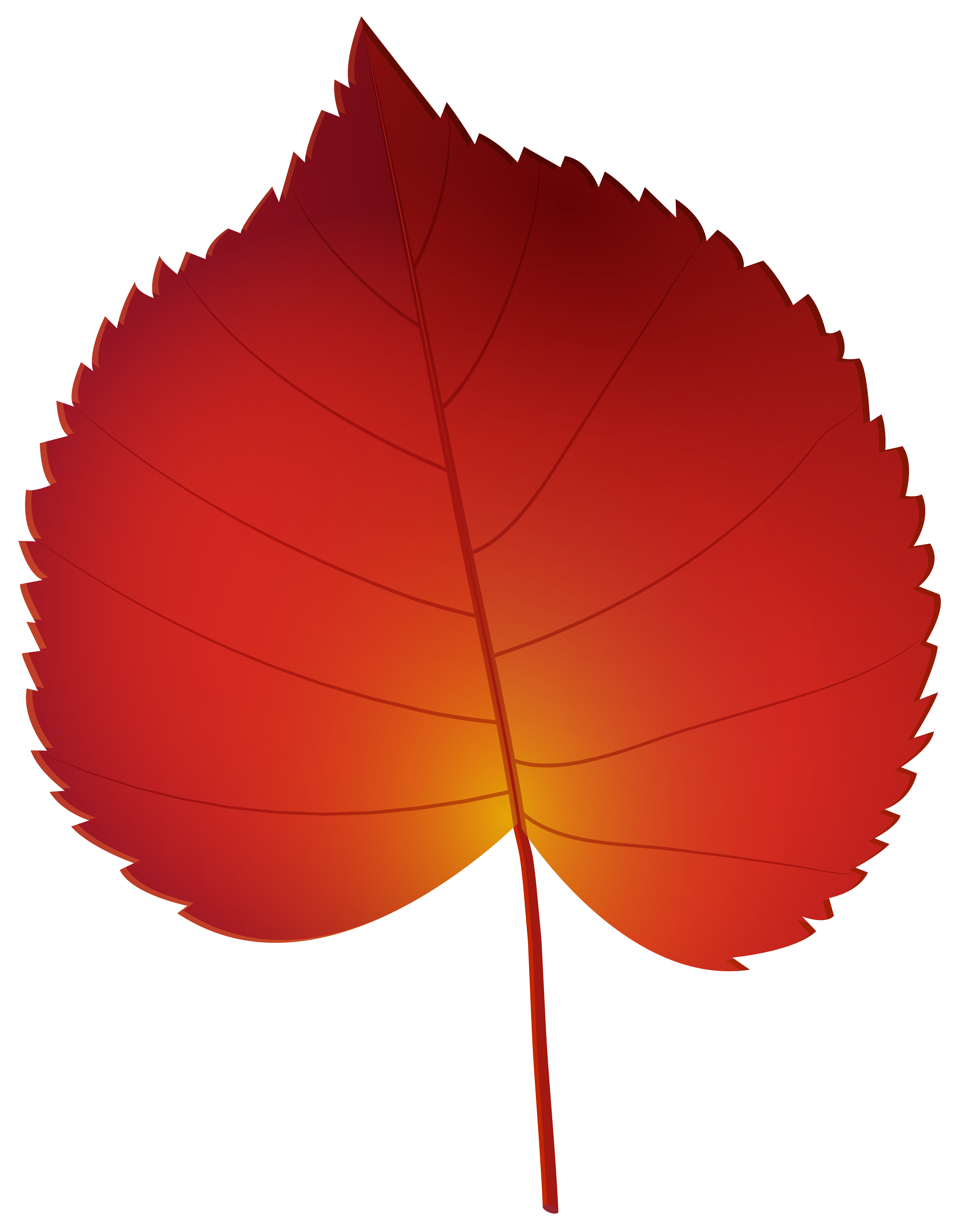 6244x8000 Red Autumn Leaf Png Clip Art