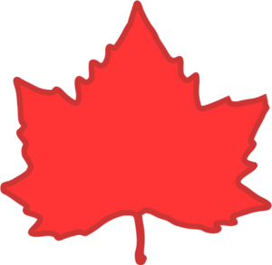300x293 Red Maple Leaf Vector Clip Art