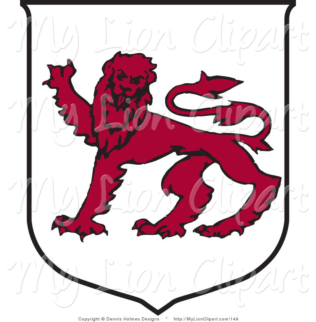 1024x1044 Clipart Of A Tasmanian Coat Of Arms With A Red Lion By Dennis