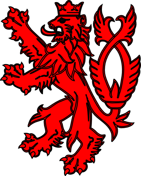480x599 English Lion Red Clip Art