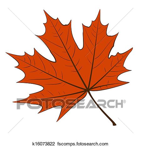 450x470 Clip Art Of Red Maple Leaf K16073822