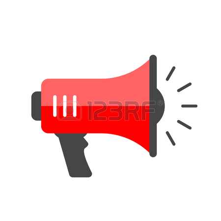 450x450 Red Megaphone Vector Icon Royalty Free Cliparts, Vectors,