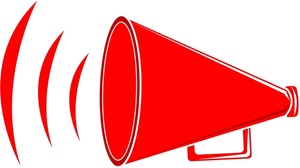 300x168 Red Clipart Megaphone