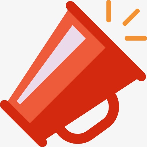 512x512 Red Megaphone, Speaker, Loudspeaker, Cartoon Png Image For Free