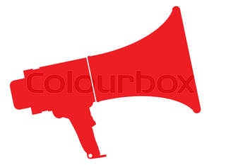 320x233 Cartoon Man And Megaphone Stock Vector Colourbox