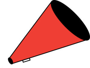 299x225 Megaphone Red Clip Art