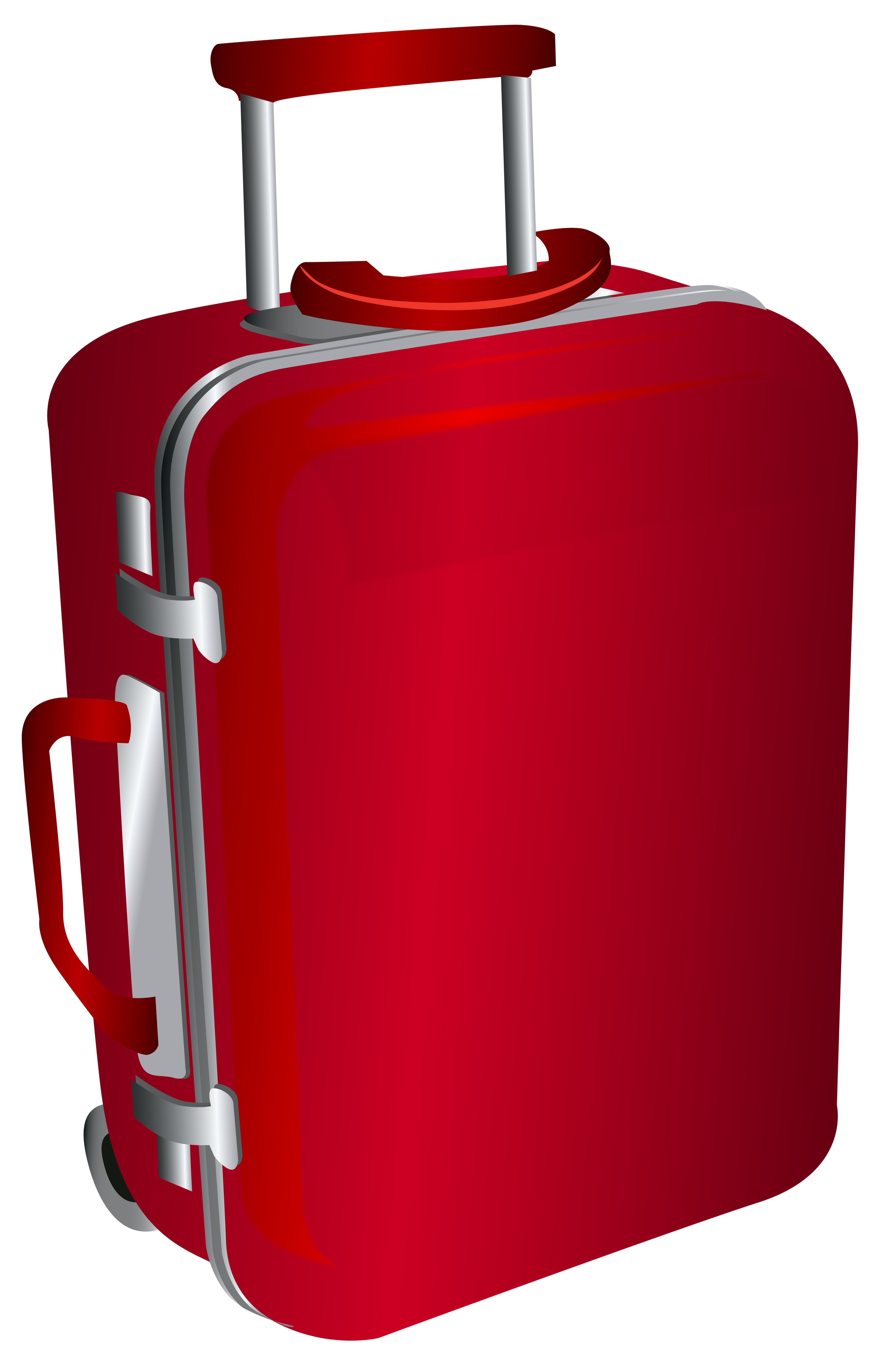 4072x6202 Red Clipart Luggage