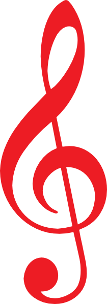 210x594 Red Clipart Music Note