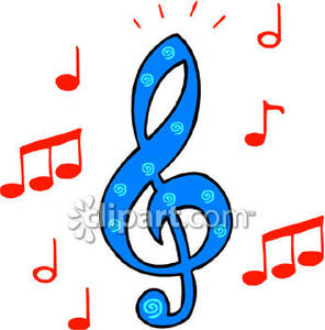 296x300 Music Notes And A Treble Clef Symbol