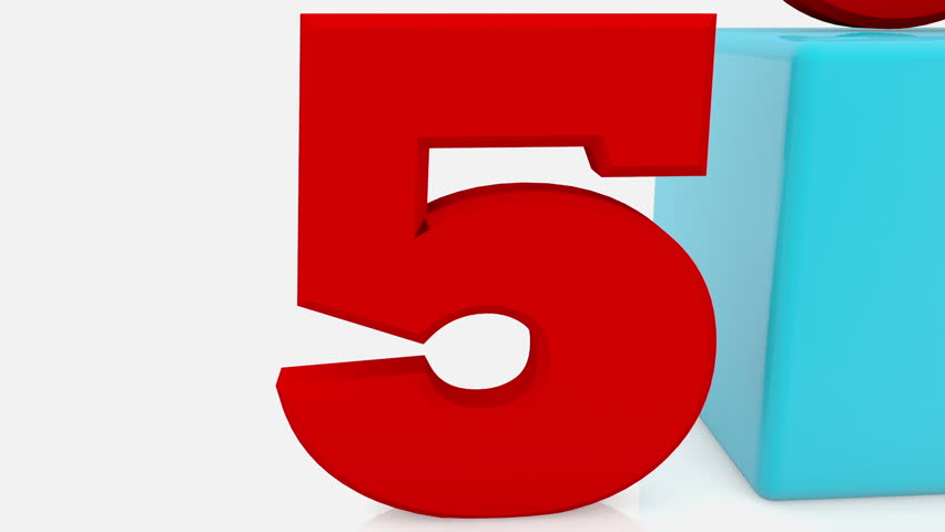 852x480 Single Musical Note In And Out Animation Red Stock Footage Video