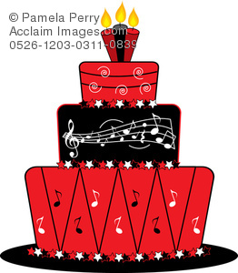 262x300 Art Illustration Of Music Lover's Cake Fondant Decorated