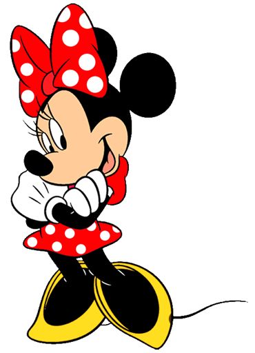 370x512 Minnie Mouse Number 1 Clipart