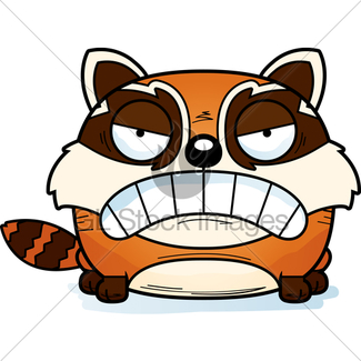 325x325 Angry Cartoon Red Panda Gl Stock Images